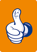 Spreuk van de dag kaart oranje