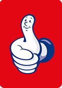 Spreuk van de dag kaart rood